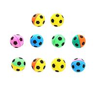 Nucelit Lot de 10 petites balles rebondissantes pour chats pour jouer aux loisirs créatifs et aux fournitures artistiques colorées 4 cm Jouet interactif Lightwe pour intérieur
