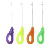 Nucelit Lot de 4 nouvelles méthodes d'appât pour la pêche - Aiguille d'appât facile à fendre en acier - Accessoires de chargement