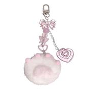 Nucelit Porte-clés élégant avec pendentif griffe élégant en ruban - Accessoires de sac pour femmes et filles