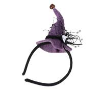 Nucelit Serre-tête chapeau de sorcière pour fête d'Halloween pour filles et femmes - Accessoire de costume d'Halloween - Bandeau de cosplay en tissu