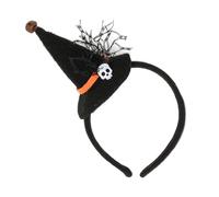 Nucelit Serre-tête chapeau de sorcière pour fête d'Halloween pour filles et femmes - Accessoire de costume d'Halloween - Bandeau de cosplay en tissu