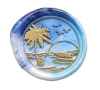 Nucelit Tampon de cire pour tête de 2,5 cm - Interface à vis en laiton - Facile à remplacer - Pour scrapbooking de mariage - Kit vintage de têtes de fleurs de rechange pour mariage