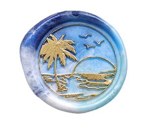 Nucelit Tampon de cire pour tête de 2,5 cm - Interface à vis en laiton - Facile à remplacer - Pour scrapbooking de mariage - Kit vintage de têtes de fleurs de rechange pour mariage