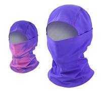 Nucelit Unisexe réactif à la chaleur, changement de couleur thermique pour le ski, la randonnée, le vélo, enveloppement complet unisexe réactif activé changement de tête, violet, S/L