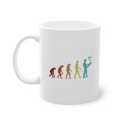 Nuclear Engineer Evolution Uranium Opérateur Tasse à café | Centrale nu ire Énergie Tasse Blanc (07711C)