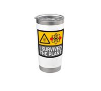 Nuclear Power Plant Worker I Survived The Plant Gobelet isotherme en acier inoxydable double paroi