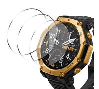 NUCNOK 3 Pièce Verre Trempé pour Amazfit T-Rex 3 Pro 48mm Protection écran,9H Dureté HD Protection Montre Protecteur D'écran,sans Bulles,Anti-Rayures,Couverture Totale