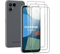 NUCNOK 3 Pièces Verre Trempé pour Fairphone 4,HD Film Protection Écran,9H Dureté,Anti-Rayure,sans Bulles,Ultra Clair