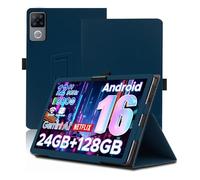 NUCNOK Coque de Protection pour DOOGEE U12 (12 Pouces), Housse Étui Antichoc avec Support Réglable, Cuir Renforcé, Porte-Stylo et Lanière