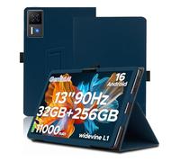NUCNOK Coque de Protection pour DOOGEE U13 (13 Pouces), Housse Étui Antichoc avec Support Réglable, Cuir Renforcé, Porte-Stylo et Lanière