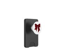 Nœud à Carreaux Rouge et Noir pour Fille PopSockets PopWallet pour MagSafe
