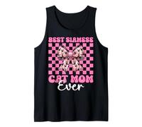Nœud à Coquette avec Inscription « Best Siamois Cat Mom Ever Mama » pour la fête des mères Débardeur