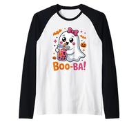 Nœud à Coquette Kawaii Boba Tea Cute Boo Ghost Halloween Spooky Manche Raglan