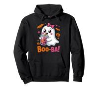 Nœud à Coquette Kawaii Boba Tea Cute Boo Ghost Halloween Spooky Sweat à Capuche