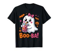 Nœud à Coquette Kawaii Boba Tea Cute Boo Ghost Halloween Spooky T-Shirt