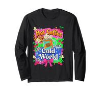 Nœud à Coquette rétro Hot Coffee Cold World Manche Longue
