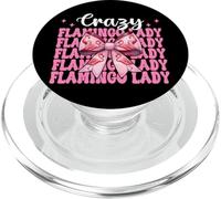 Nœud à Coquette Rose Crazy Flamingo Lady Flamingo pour Fille et Maman PopSockets PopGrip pour MagSafe
