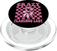Nœud à Coquette Rose Crazy Flamingo Lady Flamingo pour Fille et Maman PopSockets PopGrip pour MagSafe