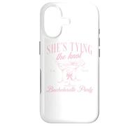 Nœud à Coquette She's Tie The Knot 2025 pour Enterrement de Vie de Jeune Fille Coque pour iPhone 17