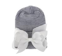Nœud Bébé Hiver Bonnet Fille Rose Blanc Gris Chapeau Enfant Tricoté Chapeaux Oreillette Turban Bonnet Bébé Fille Garcon Naissance