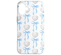Nœud Bleu de Volley-Ball Coquette Preppy Sport Esthétique Tendance Coque pour iPhone 16 Plus