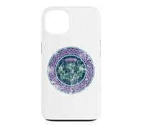 Nœud Celtique écossais imprimé Vieilli pour lumières Coque pour iPhone 13