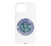 Nœud Celtique écossais imprimé Vieilli pour lumières Coque pour iPhone 15