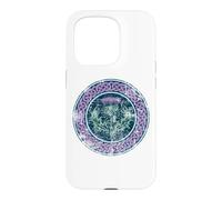 Nœud Celtique écossais imprimé Vieilli pour lumières Coque pour iPhone 15 Pro