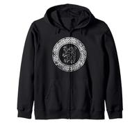 Nœud Celtique écossais, Lion Rampant, écossais, imprimé Blanc Vieilli Sweat à Capuche