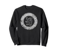 Nœud Celtique écossais, Lion Rampant, écossais, imprimé Blanc Vieilli Sweatshirt