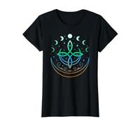 Nœud Celtique Lune Symboles Éléments Terre Air Eau T-Shirt Graphique avec Valeur