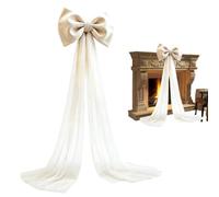 Nœud Cime De Sapin De Noël Ruban Mesh Décoratif Rustique Réutilisable | Nœud Décoratif Arrière-Plan Pour Mariage Fiançailles Arche Nuptiale Événements Shower