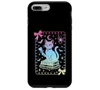 Nœud coquet Chat Noir Livres Grimoire Sorcière Pastel Filles Coque pour iPhone 7 Plus/8 Plus
