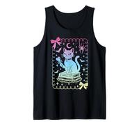 Nœud coquet Chat Noir Livres Grimoire Sorcière Pastel Filles Débardeur