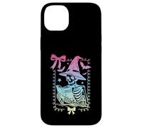 Nœud coquet Squelette Grimoire Sorts Sorcière Pastel Filles Coque pour iPhone 14 Plus