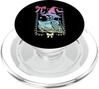 Nœud coquet Squelette Grimoire Sorts Sorcière Pastel Filles PopSockets PopGrip pour MagSafe