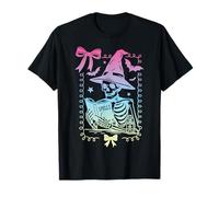 Nœud coquet Squelette Grimoire Sorts Sorcière Pastel Filles T-Shirt