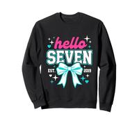 Nœud Coquette Hello Seven 7ème Anniversaire Fille née 2019 Y2K Sweatshirt