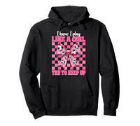 Nœud coquette I Know I Play Like A Girl Soccer Girl Sweat à Capuche