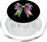 Nœud Coquette Mardi Gras, Tendance et coloré, Mignon de la Nouvelle-Orléans PopSockets PopGrip pour MagSafe