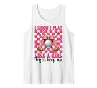 Nœud coquette pour fille de hockey sur gazon I Know I Play Like A Girl Débardeur