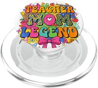 Nœud Coquette rétro Groovy Teacher Mom Legend PopSockets PopGrip pour MagSafe