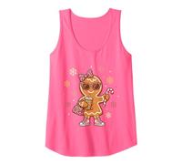 Nœud Coquette Rose en Forme de léopard en Pain d'épice pour Fille et Femme Débardeur