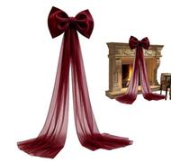 Nœud de Cime de Sapin de Noël Ruban Décoratif en Rustique Réutilisable | Nœud Décoratif Arrière-Plan Pour Maison Mariage Fiançailles Arche Événements Banquets Shower