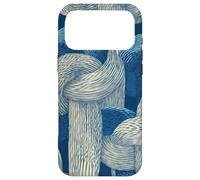 Nœud de Corde Nautique Minimal Line Art en Bleu Marine et Beige Coque pour iPhone 17 Pro Max