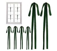 Nœud de de vacances, nœud décoratif à tirer, ensemble d'ornements de 6 pièces, design élégant avec fonction facile à utiliser, accessoire festif pour les célébrations, les rassemblements saisonni