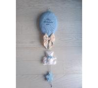Nœud de naissance artisanal en forme de Ballon Bleu Ciel