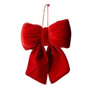 Nœud de Noël - Guirlande décorative 3D | Nœuds rouges pour sapin de Noël - Pour vacances, automne, anniversaire, fête de mariage, maison, porte d'entrée extérieure