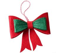 Nœud de Noël moderne fabriqué à partir de tissu non tissé durable pour sapin et décoration de vacances (nœud G)