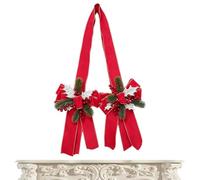Nœud de Noël pour Sapin 55 Pouces Géant avec Baies Rouges et Branches de | Décorations de Noël pour Guirlande Sapin pour Salon Cuisine Entrée Porte d\'Entrée Armoire Cheminée Fête